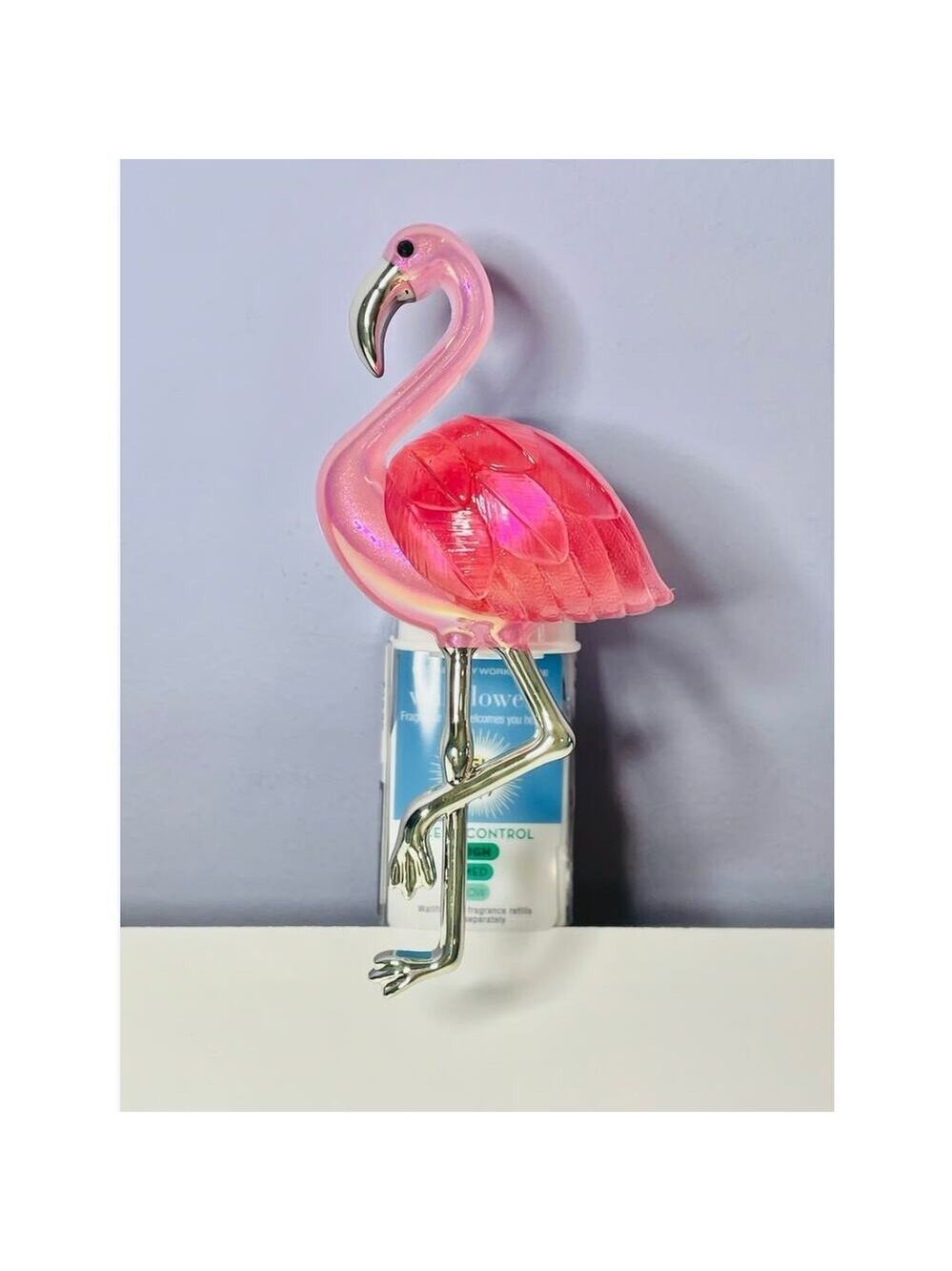 PINK HAPPY FLAMINGO WALLFLOWER PLUG NIGHTLIGHT SCENT CONTROL BATH & BODY WORKS - Picture 6 of 6